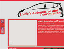 Tablet Screenshot of louiesautomotive.com